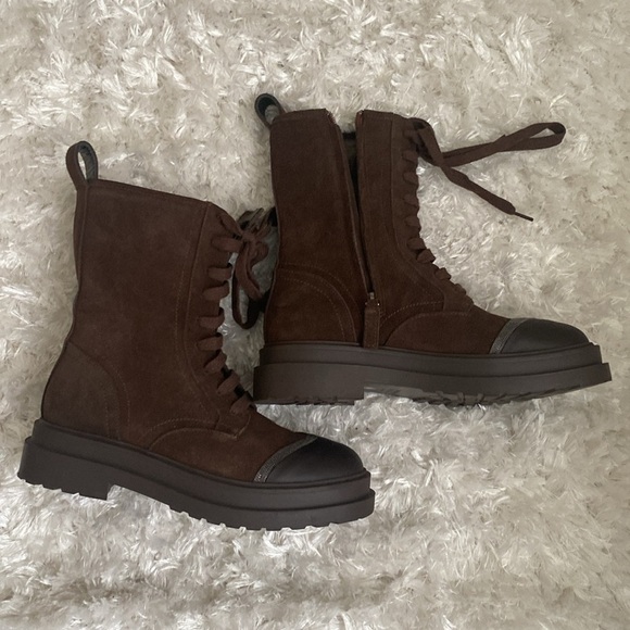 Brunello Cucinelli suede boots size 37 - Picture 1 of 6